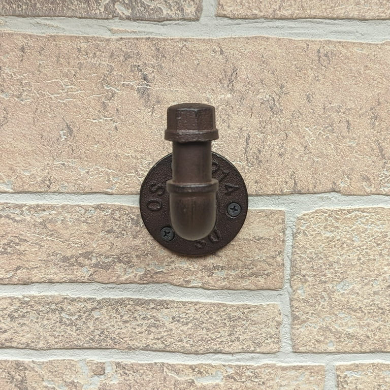 Plumbing Elbow Cap Hook Wall Mount Hat Coat Hanger Metal Pipe Rustic Home Decor Plumbing Elbow Cap Hook Wall Mount Hat Coat Hanger Metal Pipe Rustic Home Decor
