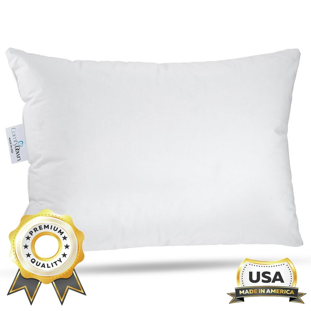 ComfyDown - ComfyDown Travel Pillow - 800 Fill Power European Goose Down Pillow for Plane, Car dakki pillows prices