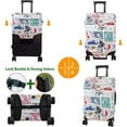thumbnail image 5 of Luggage Approved Travel Suitcase Protector Funny Postmarks Elastic Washable Baggages for 21-24 inch Luggage (M), 5 of 6