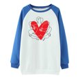thumbnail image 4 of WXLWZYWL Trendy Sweatshirts For Women 2023 Women Long Sleeves Casual Valentine'S Day Printing Round Neck Sweatshirt Crewneck Pullover Tunic Tops, 4 of 5