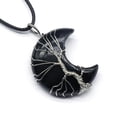 thumbnail image 2 of Colgante HUOGUO con luna de aventurina verde amatista, 2 of 2