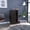 Brown, variant on 32" White Bar Cart for Coffee and Bottles | Applicable in Living Rooms and Kitchens | Featuring Locking Casters | Solves Mobility and Security Issues