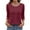 WineB&051230R, variant on Garbnen 3/4 Sleeves Tops for Women Spring Summer Black Crewneck Tops for Women Dressy Casual Basic Women Pullover Tops