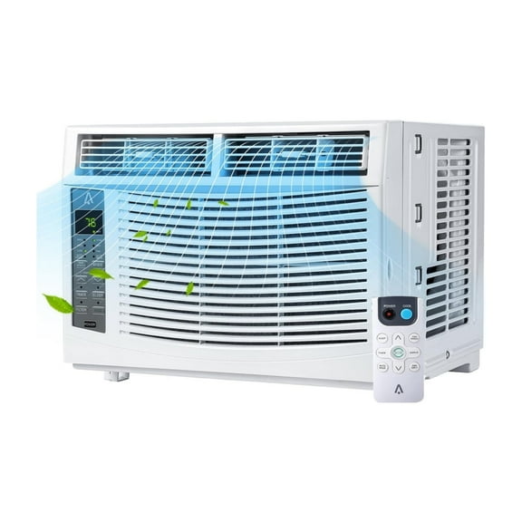 6000 BTU Window Air Conditioner With Remote Control, Window AC Cools Up to 250 Sq. Ft, Ultra Quiet Window Air Conditioner With WIFI, Dehumidifier & Energy Saving & Easy Installation