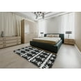 thumbnail image 4 of Ahgly Company Indoor Rectangle Patterned Black Novelty Area Rugs, 6' x 9', 4 of 6