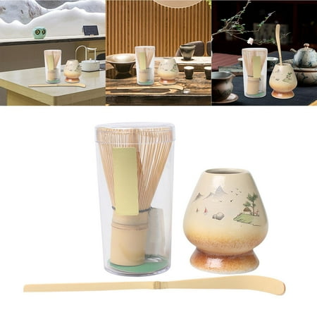 

3X Matcha Whisk And Bowl Matcha Set For Matcha Ceremony Beginner