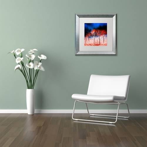Trademark Fine Art "The Worst Is Yet To Come" Canvas Art by Philippe Sainte-Laudy White Matte, Silver Frame