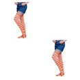 thumbnail image 3 of Medias Pantimedias Qarigey Calcetines Altos Divertidos Iris Pierna Muslo Accesorios De Juego De Rol, 3 of 6