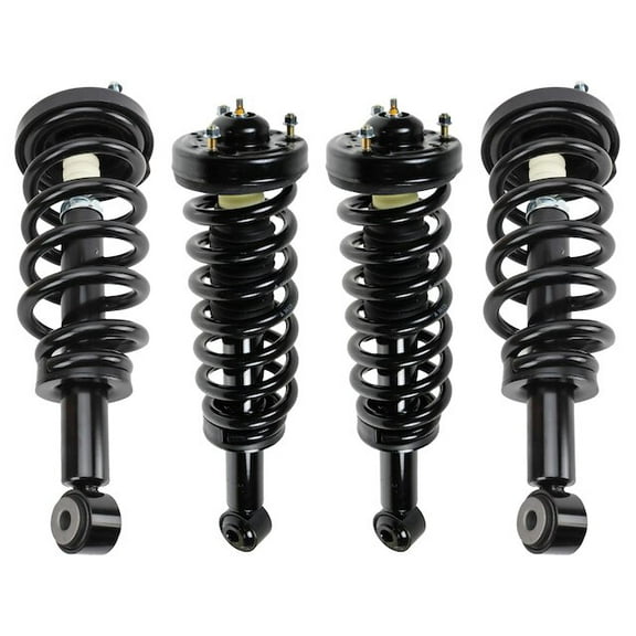 Front and Rear Shock Strut and Coil Spring Kit 4 Piece - Compatible with 2007 - 2013 Ford Expedition 2008 2009 2010 2011 2012