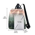thumbnail image 3 of FORMRS Women's Travel Backpack Purse Anti-Theft Hidden Pockets Casual Shoulder Bag, Mountains at Dawn, 3 of 7