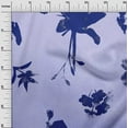 thumbnail image 3 of oneOone Cotton Poplin Blue Fabric Abstract-Uneven Floral Silhouette Pattern Sewing Fabric By The Yard Printed Diy Clothing Sewing Supplies 42 Inch Wide, 3 of 4