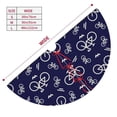 thumbnail image 3 of Rateoe Bicycle1 Print Christmas Tree Skirt 30" for Xmas Holiday New Year Party Circle Tree Mat Ornaments Decoration, 3 of 7