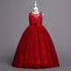 thumbnail image 1 of Vestido de niña, vestido de princesa, vestido de novia largo para niñas medianas y grandes, vestido de tutú de encaje, chaleco, vestido infantil, 1 of 6