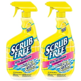 OxiClean Scrub Free Lemon Scented Bathroom Cleaner, 32 oz (2 Pack)