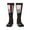 2 Black-1, variant on Women's Knee High Socks Firefighter Red Line Flag Thermal Soft Knee Long Socks