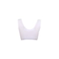 thumbnail image 2 of INSPIRE CHIC Women's Removeable Pads Seamless Wirefree Sleep Vest Tops Sports Yoga Bras XXL fit 36A/B White-Lace, 2 of 5