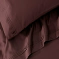 thumbnail image 4 of Superior Egyptian Cotton Solid Pillowcase Set, Standard, Plum, 4 of 5