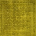 thumbnail image 1 of Ahgly Company Indoor Square Persian Yellow Bohemian Area Rugs, 6' Square, 1 of 4
