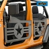 EAG Military Tubular Door with Reflection Mirror Fit for 2018-2022 Wrangler JL 4 Door Only