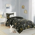 thumbnail image 2 of Gracie Mills Dervan Celestial Dreams Starry Sky Metallic Comforter Set with Enchanting Throw Pillow, 2 of 5