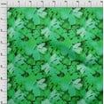thumbnail image 3 of oneOone Polyester Spandex Green Fabric Florals Fabric For Sewing Printed Craft Fabric By The Yard 56 Inch Wide-BCA, 3 of 4