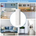 thumbnail image 6 of Pemberly Row Freestanding Kitchen Bathroom Storage Linen Tower Cabinet in White, 6 of 9