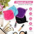 thumbnail image 4 of Makeup Remover Cloths 12 Pack, Makeup Removal Face Cleansing Cloth, Reusable Make Up Remover Pads Remove Instantly Dirt with Just Water, 5 x 5 in, 4 of 6