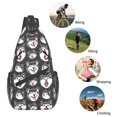 thumbnail image 5 of Lsque HUSKY Face Pattern Cross Chest Bag Diagonally – Premium Durable Front Chest Sling with Adjustable Padded Strap, High-Capacity Storage, 5 of 8