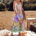 thumbnail image 2 of Easter Bunnies Rabbits Sleeveless Dress Women's Luxury Party Dress Birthday Dresses for Women, 2 of 7