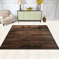 thumbnail image 3 of SKYSONIC Wood Plank Background Area Rug 4'x5' Pet & Child Friendly Carpet for Living Room Bedroom Dining Room,Indoor Outdoor Soft Rug Washable Non Slip Comfortable Area Rug, 3 of 6