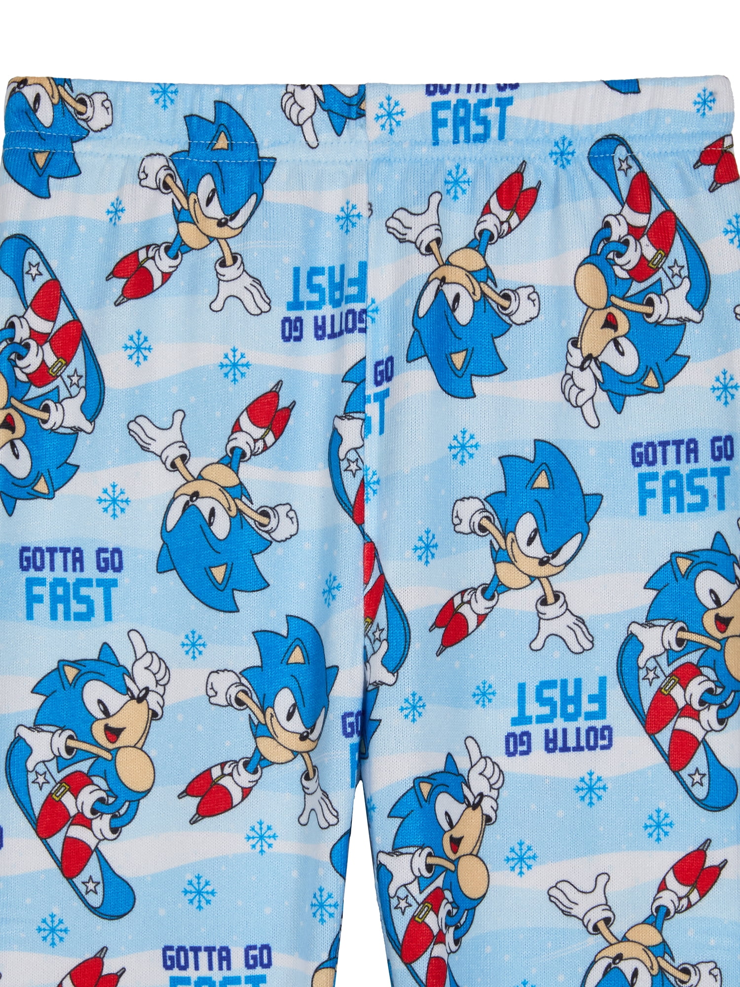 Sonic the Hedgehog Boys Snug Fit Long Sleeve Top and Sleep Pants, 2-Piece Pajama Set, Sizes 4-10