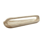 Dimond Home White Pepper Handled Trough in Natural