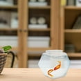 thumbnail image 4 of Raindrops 2Pcs Plastic Fish Bowls Clear Viewing Easy Maintenance For Bookshelf, 4 of 8