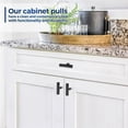 thumbnail image 1 of Black Pull Cabinet Handle, Black Cabinet Handles 2In Kitchen Cabient Knobs, 1 of 6
