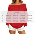 thumbnail image 4 of Women's Sweatshirts Crewneck Off Shoulder Sweatshirt with Pocket Casual Loose Fit Daily Outfits Fall Winter Tops, 4 of 10