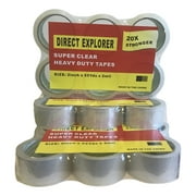 Direct Explorer Brand - Premium Carton Packing Tape 55 yards 2 mil Thickness - Clear - 18 Rolls