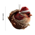 thumbnail image 3 of 3D Forest Animal Acorn Ornaments Resin Hanging Ornaments for Christmas Tree Realistic Animal Figures Home, Party Decor, Cozy Forest Theme Collection, 3 of 7