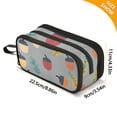 thumbnail image 4 of FORMRS Pencil Case with 3 Compartments Zipper Pouch, Elementary School Level and up, Cute Acorns Pattern, 4 of 8