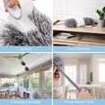 thumbnail image 4 of Microfiber Duster with Extension Pole(Stainless Steel), Extra Long 100 inches, with Bendable Head, Extendable Duster for Cleaning High Ceiling Fan, Interior Roof, Cobweb, Gap Dust- Wet or Dry Use, 4 of 6