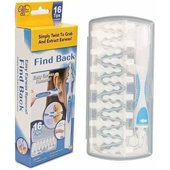 Ear Wax Remover, Ear Cleaning Tool Set For People, Clever Spiral Ear Wax Remover With 16 Washable Tips, Safe And Soft, Suitable For Children And Adults