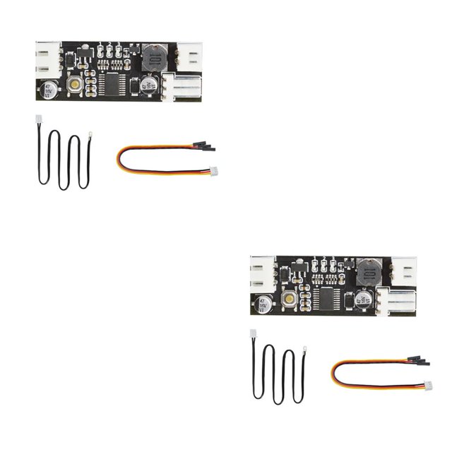 Seitruly Módulo de controlador de temperatura del ventilador Controlador de velocidad del regulador de control de temperatura del ventilador PWM de 12 V 2piezas
