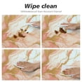 thumbnail image 4 of PIKWEEK  Fitted Round Tablecloth with Elastic Edge Wipe Clean Marble Rose Gold Table Cloth for Outdoor/Indoor Use, 4 of 7