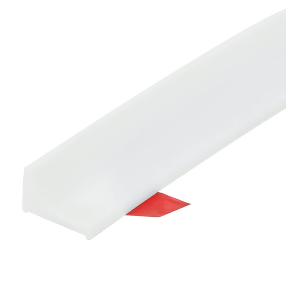 REGALWOVEN Collapsible Shower Barrier, Silicone Water Splash Guard Strip White 31.5 inch