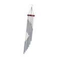 thumbnail image 4 of Campana de viento de resonancia profunda con tubos de aluminio engrosados, campana de viento grande para exteriores plata, 4 of 8