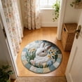 thumbnail image 2 of Decorative Area Rug Custom Easter Bunny Round Rug Personalized 3D Effect Easter Day Carpet Non Washable Bunny Area Rug for Living Room Bedroom Birthday Indoor Home Decor Spring Day Rug,Area Rug,Floor, 2 of 6