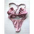 thumbnail image 2 of Victoria's Secret Swim Gold Chain Strap Push Up Padded Racerback Bikini 2 Piece Set Lusty Lilac Size 36C/Medium NWT, 2 of 6