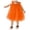 Orange, variant on Godom Little Girls Dress Ruffle Short Sleeve Swing Flowy Casual Sundress Long Dress