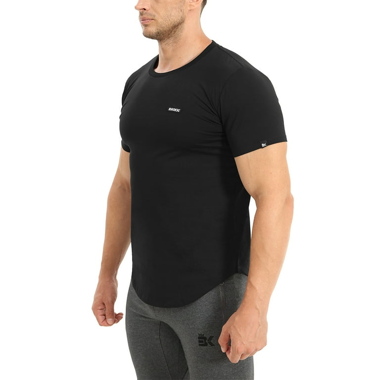 BROKIG Mens BOLD Gym Workout Shirt, Casual-Fit Lightweight Muscle T-Shirts For Men (XX-Large