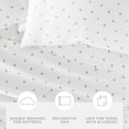 thumbnail image 5 of Noble Linens 4 Piece Ditsy Pattern Microfiber Bed Sheets, Blue Floral, Queen, 5 of 13