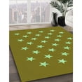 thumbnail image 3 of Ahgly Company Machine Washable Indoor Square Transitional Pistachio Green Area Rugs, 7' Square, 3 of 7